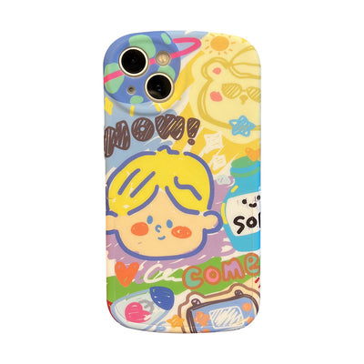 Funda para Celular Pareja Cartoon Graffiti - Image 4