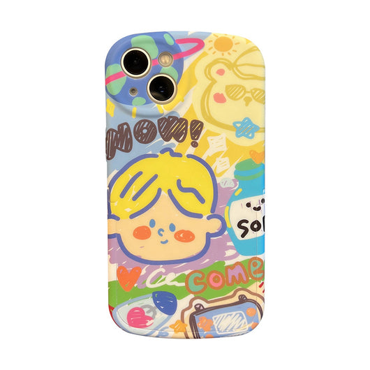 Funda para Celular Pareja Cartoon Graffiti - Image 4