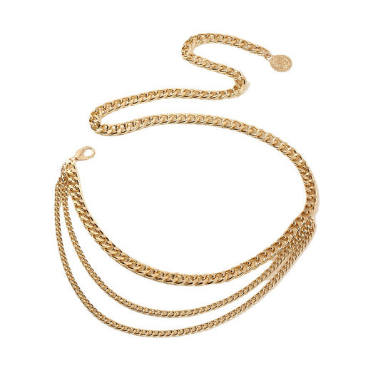 Cinturón Dorado de Cadena Estilo Coreano para Mujer - Versátil y Elegante - Image 7
