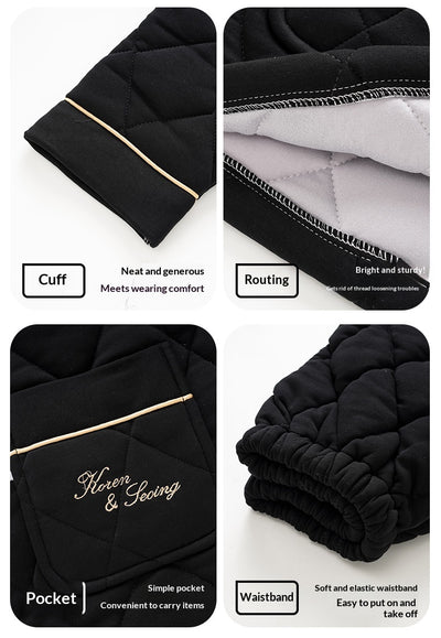 Pijama Acolchado de Tres Capas para Otoño e Invierno - Image 18
