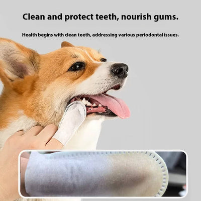 Dedal Limpiador Dental para Perros y Gatos - Eliminador de Sarro y Mal Aliento