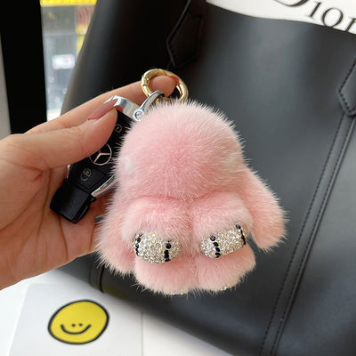 Llavero Colgante Conejo Peluche Mink Red Viral - Image 24