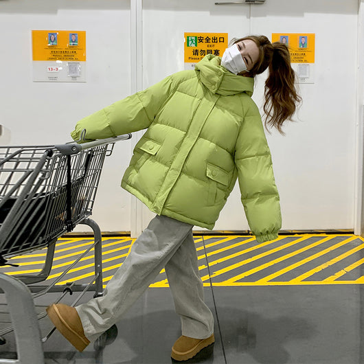 Chaqueta Corta de Plumón Blanco para Mujer - Abrigo Elegante de Invierno - Image 11