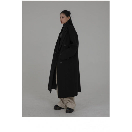 Abrigo Larga Oversized Estilo Coreano Inspirado en Hepburn - Image 4