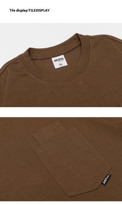 Camiseta Suelta de Cuello Redondo Manga Larga Básica para Hombre - Image 15
