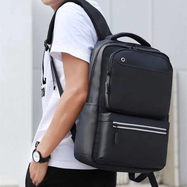 Mochila de Viaje Impermeable para Hombre con Compartimento para Laptop