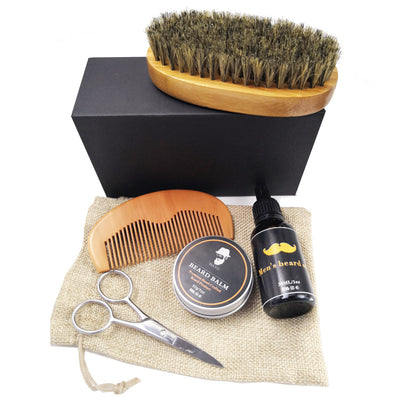 Kit Completo de Cuidado de Barba: Cera, Aceite, Peine y Tijeras de Precisión - Image 10