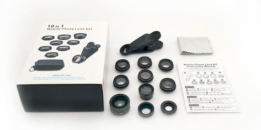 Kit de 10 Lentes Gran Angular Macro Ojo de Pez para Smartphone - Image 4