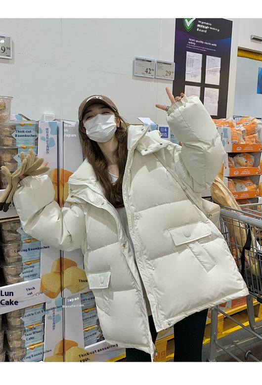 Chaqueta Corta de Plumón Blanco para Mujer - Abrigo Elegante de Invierno - Image 45