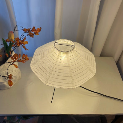 Lámpara de Mesa Vertical Estilo Japonés con Papel de Arroz para Mesita de Noche - Image 9