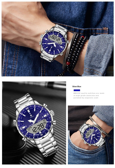 Reloj Luminoso para Hombre con Banda de Acero - Diseño Moderno y Elegante - Image 12