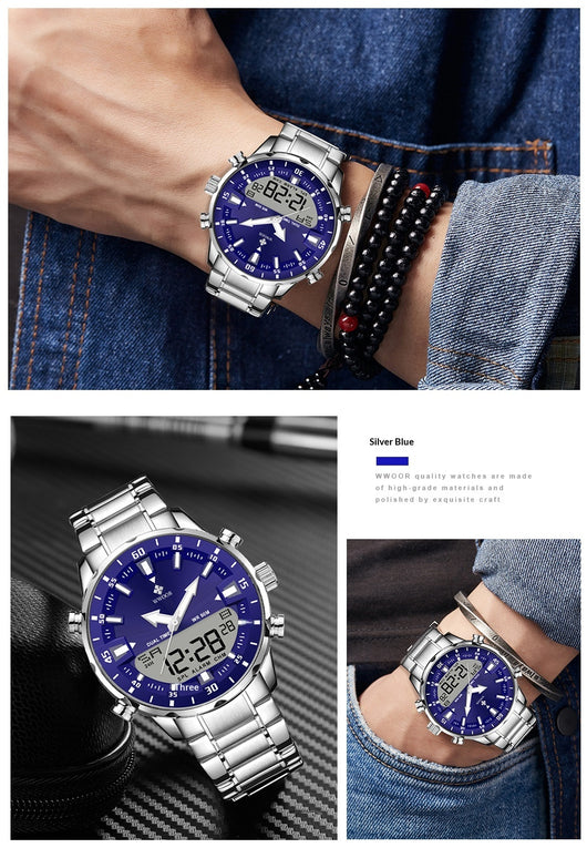 Reloj Luminoso para Hombre con Banda de Acero - Diseño Moderno y Elegante - Image 12