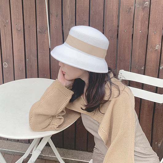 Sombrero Vintage de Tweed Lana para Mujer - Image 12