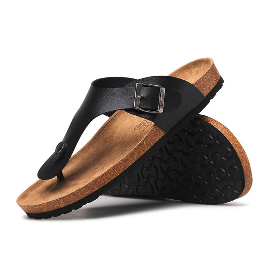 Sandalias de Corcho para Parejas - Cómodas Chanclas de Playa de Verano