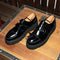 Zapatos de Cuero Charol para Hombre con Suela Reforzada