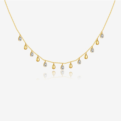Collar Largo de Plata Esterlina 925 con Colgante de Circón en Forma de Pera - Image 7