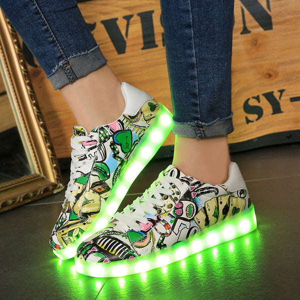 Zapatillas Luminosas Multicolor con Luz Intermitente para Primavera y Otoño