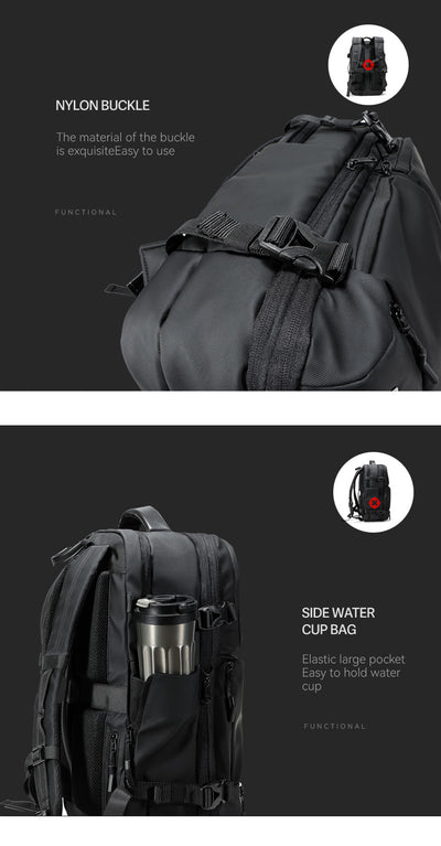 Mochila de Compresión Inteligente para Viajes y Trabajo - Image 7