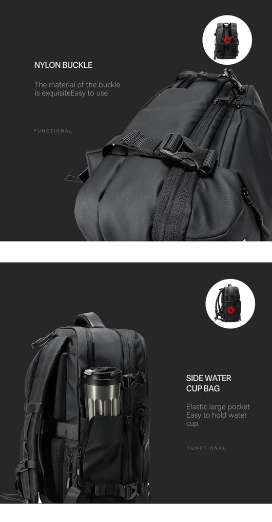 Mochila de Compresión Inteligente para Viajes y Trabajo - Image 7