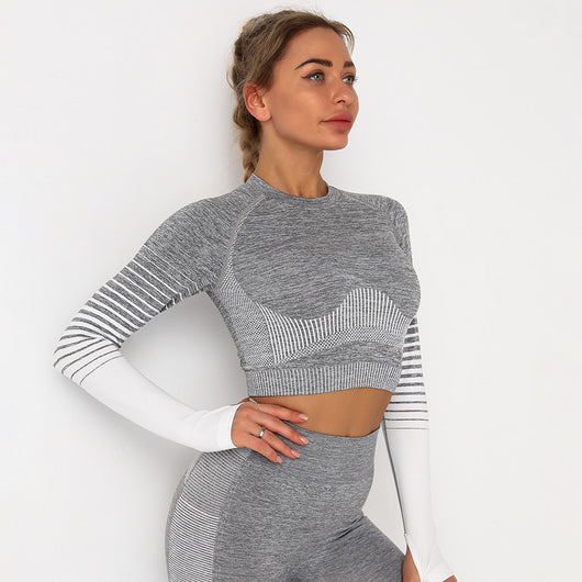 Conjunto de Yoga sin Costuras Europeo y Americano - Image 17