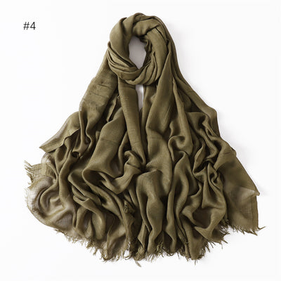 Pashmina Modal Fina Transpirable - Chal Ligero Monocromático para Mujer - Image 9