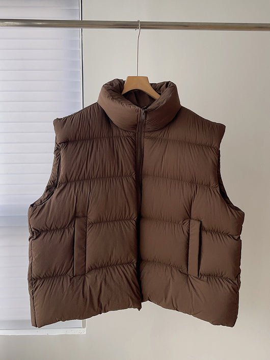 Chaleco Acolchado Suelto Talla Grande para Mujer - Image 25
