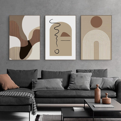 Mural Decorativo para Pared de Sala - Cuadro Artístico de Gran Formato