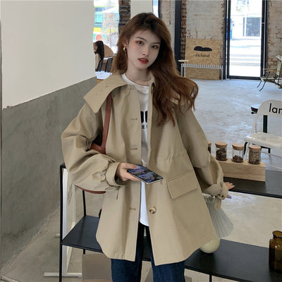 Chaqueta Cortavientos Entallada Medialarga para Mujer - Image 14