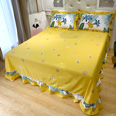 Juego de Sábanas y Funda de Almohada 100% Algodón Puro con Bordes Redondeados - Image 23