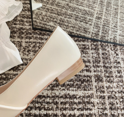 Zapatos Mary Jane Bicolor con Tacón Bajo - Estilo Femenino y Elegante - Image 11