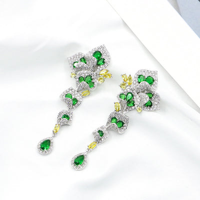 Aretes de Zafiro Vintage con Cristal Azul - Joyería Elegante para Mujer - Image 3