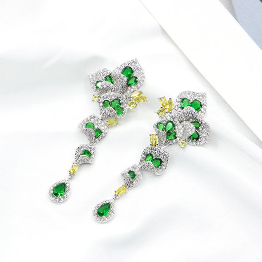 Aretes de Zafiro Vintage con Cristal Azul - Joyería Elegante para Mujer - Image 3