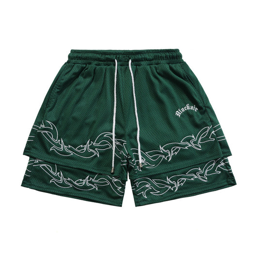Shorts Hip Hop de Dos Piezas Desmontables para Hombre - Image 6