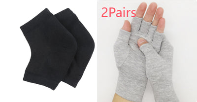Guantes de Cuidado Preventivo en Fibra de Carbón de Bambú Gris Claro - Image 9