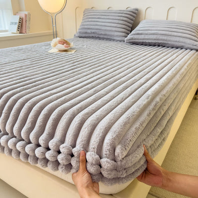 Sábana Ajustable Térmica de Imitación Angora para Cama Matrimonial y Dormitorio - Image 7