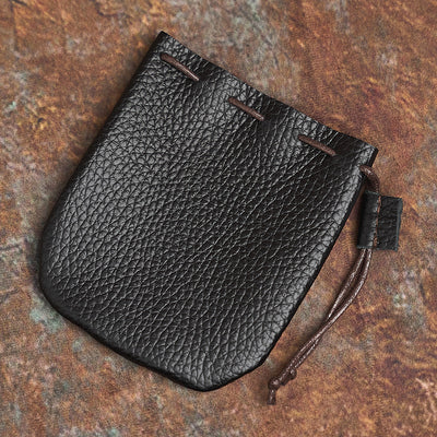 Bolsa de Almacenamiento en Cuero Genuino con Cordón Ajustable - Image 5