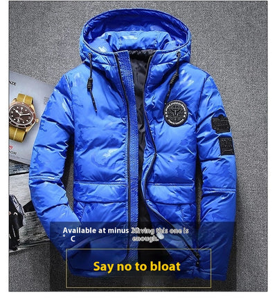 Chaqueta de Plumón Camuflada Impermeable Slim Fit para Hombre - Image 10