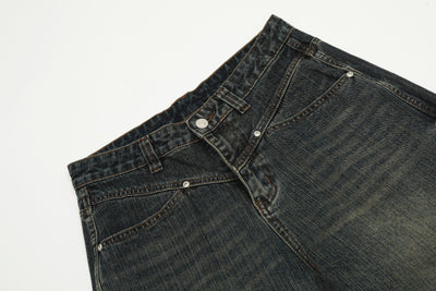 Pantalones Hombre Efecto Desgastado Corte Recto Suelto - Image 30