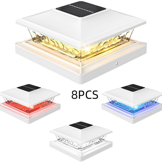 Lámpara Solar LED Bicolor para Barandales de Villa y Patios - Image 8