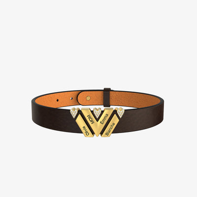 Pulsera de Cuero Personalizada con Sistema de Cierre Ajustable - Image 33