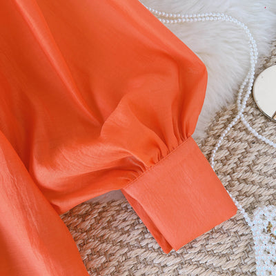 Blusa Elegante para Mujer con Cristales y Mangas Linterna - Image 9