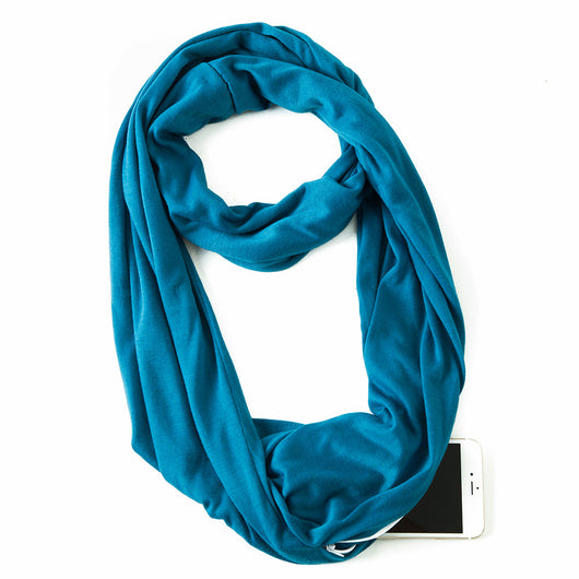 Pañuelo Funcional para Mujer con Bolsillo Cremallera y Jersey Liso - Image 21