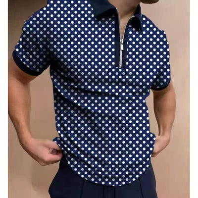 Polo Shirt Tejido Jacquard con Cierre - Camiseta Elegante para Hombre - Image 22
