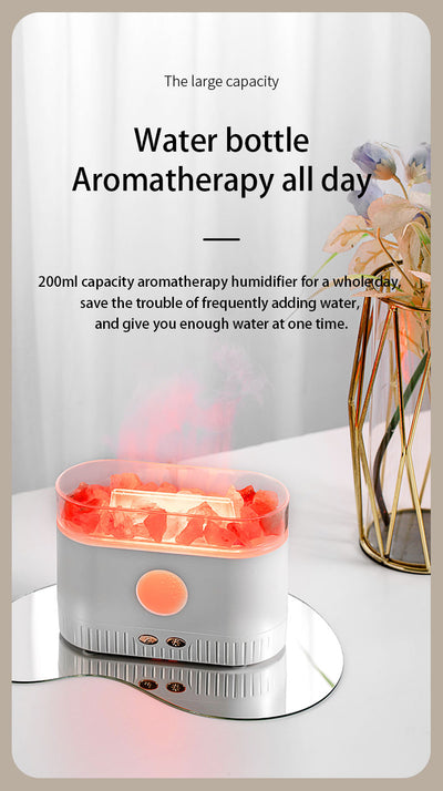 Difusor de Aroma con Luz LED RGB y Piedra de Sal Flame - Image 15