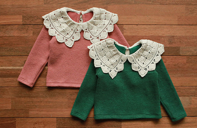 Suéter Fresa para Niña con Solapa Grande y Diseño Dulce - Image 13