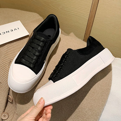 Tenis de Lona con Plataforma - Sneakers Casuales Cómodos - Image 3