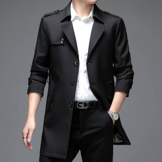 Saco Casual de Botón Simple para Hombre Talla Grande Premium