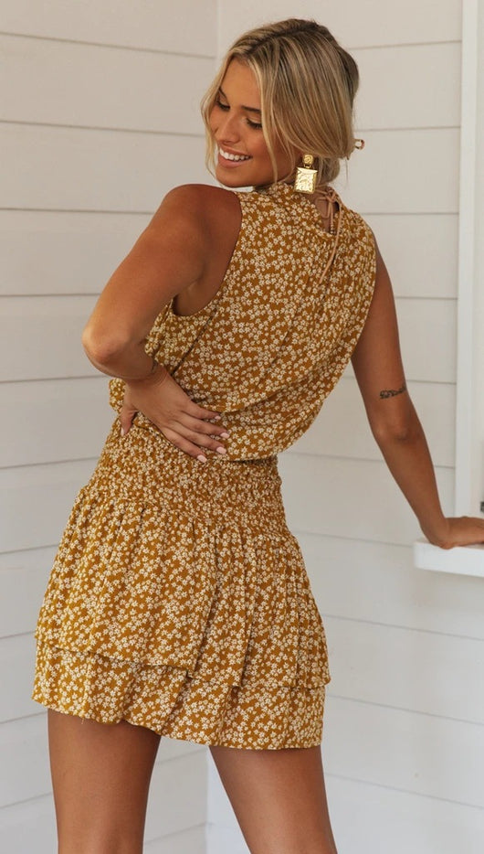 Vestido sin mangas con encaje estampado - Image 10