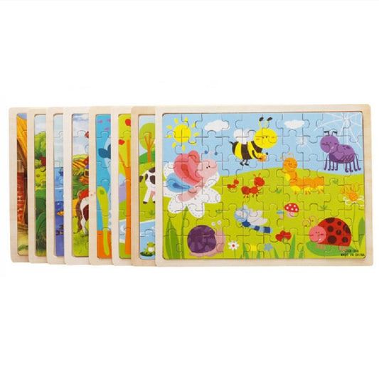 Rompecabezas Educativo Infantil de Madera 60 Piezas