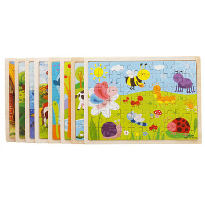 Rompecabezas Educativo Infantil de Madera 60 Piezas